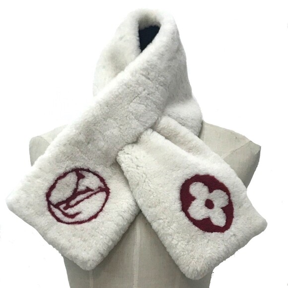LOUIS VUITTON White Monogram Scarf - Picture 1 of 11